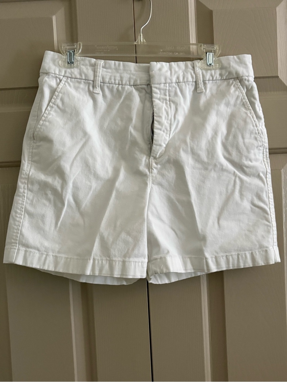 Gloria Vanderbilt White Cotton Bermuda Shorts